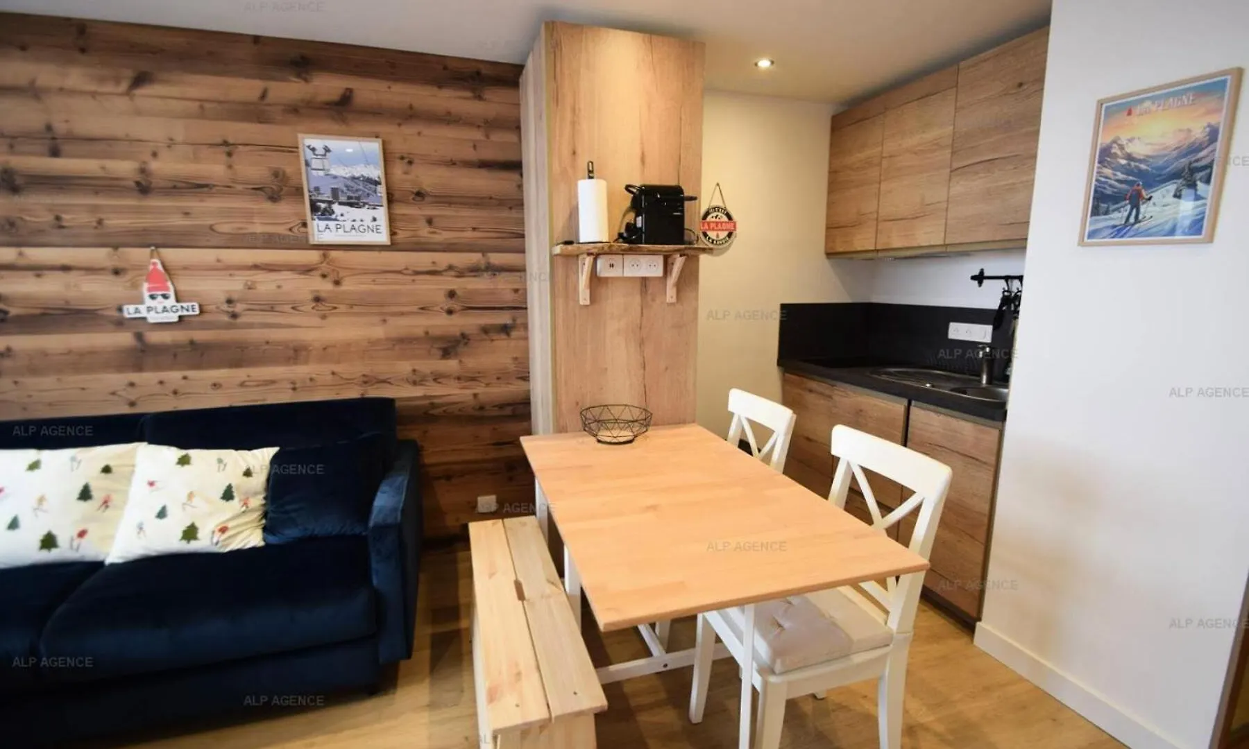 Apartment Residence Les Aollets - Studio Cabine 4/5 Pers - Les Aollets - Plagne Villages - Wifi Mae-6481 La Plagne-Tarentaise
